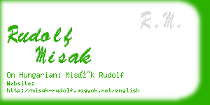 rudolf misak business card